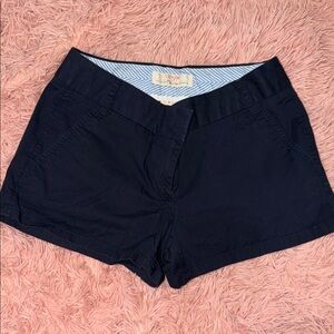 J. Crew Navy Cotton Chino Bermuda Shorts